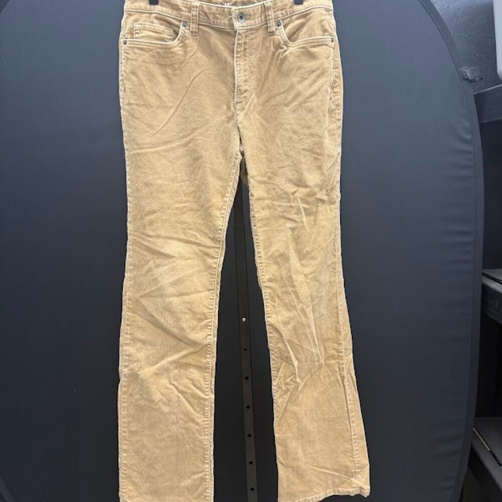 Lands End Mid Rise Bootcut Corduroy Pants
